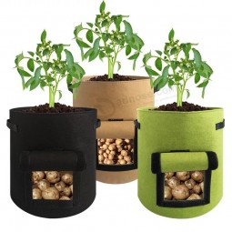 Durable Non-Woven Vegetable Potato Flower Garden Planter Growing Planting Pocket Bag