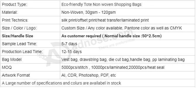 Cheap Eco-Friendly Reusable Vest PP Non Woven Bag Supermarket Tote Grocery Shopping Carry Gift Handbags for Sale