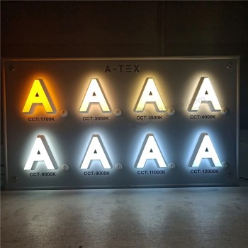 Frontlit and Backlit Electric 3D LED Acrylic Letter Sign Board
