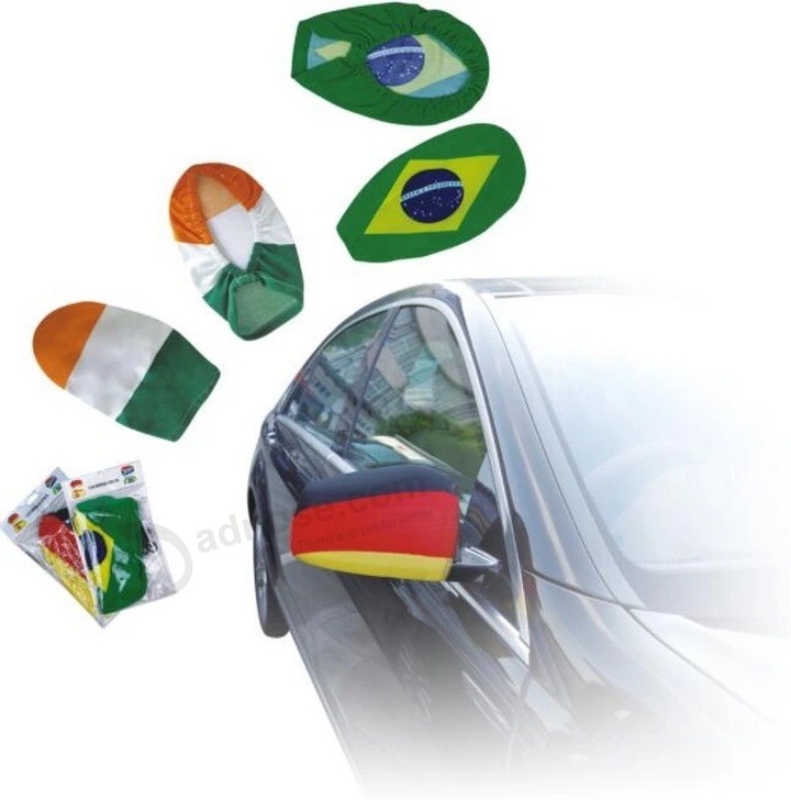 Custom 3D Polyester Ireland Car Mirror Cover Flag