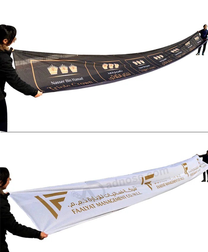 Custom Any Size Digital Printing Mesh Fabric Flag Banner