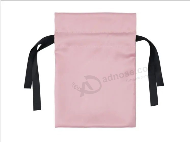 High Quality Factory Wholesale Custom Logo Printed Satin Silk Small Pouch Packing Gift Travel Drawstring Bag