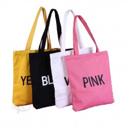 Lady Fashion Carrier Travel Bag, 100% Organic Recycle Cloth Drawstring Backpack Shopping Bag, Promotional Customized Logo Cotton Canvas Tote Bag