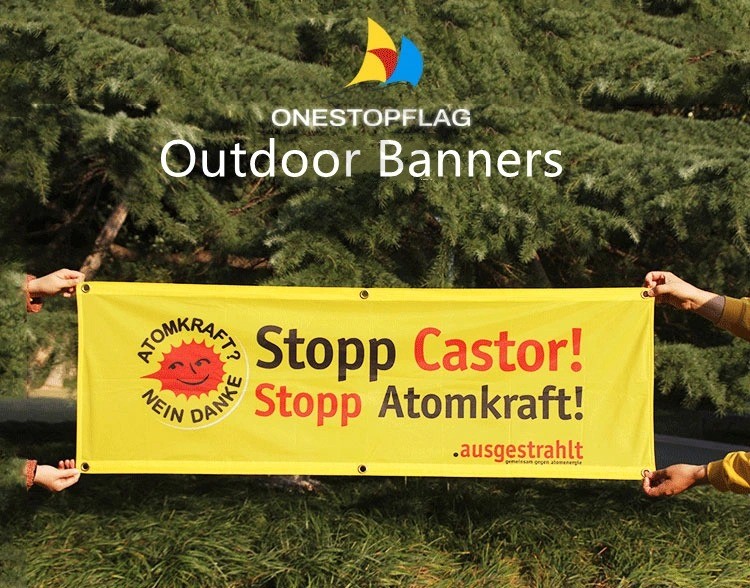 Flag Wholesale Custom Outdoor Banner Logo Design Polyester Fabric Banner
