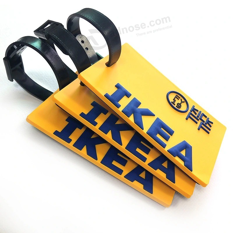 Custom Logo Airline PVC Plastic Luggage Tags for Promotional Gifts