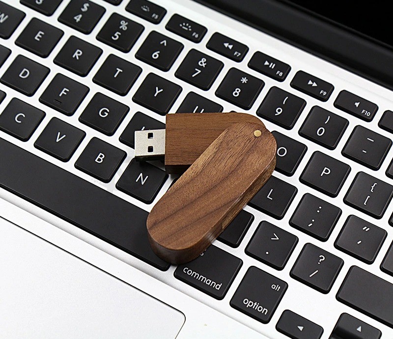 Custom Logo Wooden USB Pen Drive with Box Pen Drive 64GB 32GB 16GB 4GB U Disk Memory Card