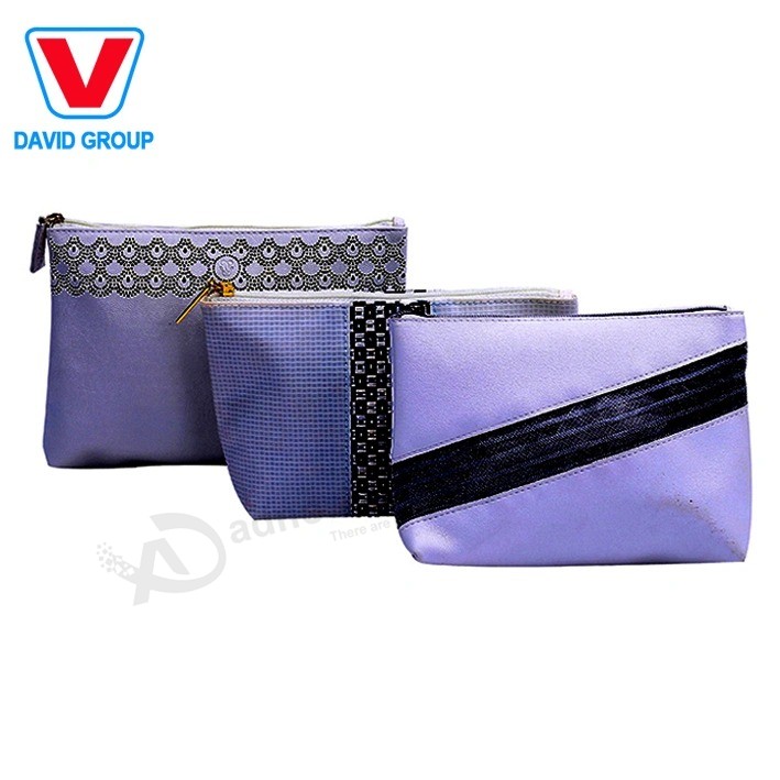 Wholesale Travel Transparent PVC Cosmetic Bag Custom Logo Printing Clear PVC Makeup Bag