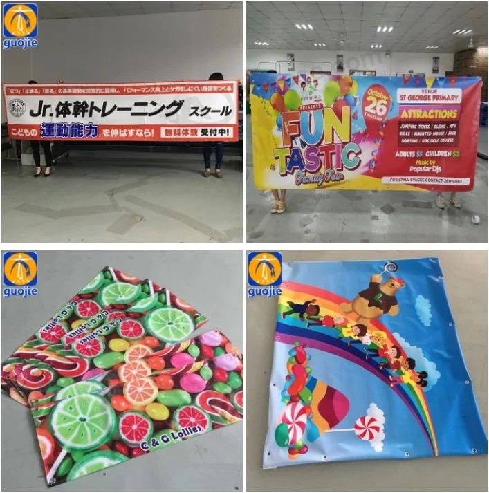 Birthday Decoration Banner Printing Custom PVC Vinyl Material with Own Logo Flex Banner