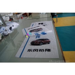 Cheap Custom Print Your Company Logo Polyester Fabric Flag Banner