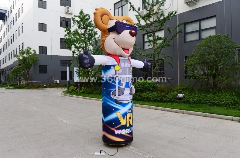 Good Quality Sign Style Mouse Waving Airdancer with Logo for Business Opening