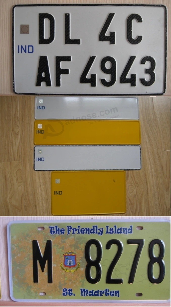 Car Blank Security Aluminum License Plate