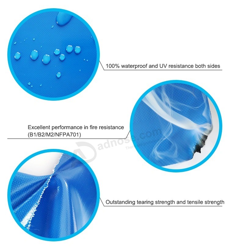 0.45mm PVC Waterproof Tarpaulin for Dry Bag Customized Logo Outdoor Bags