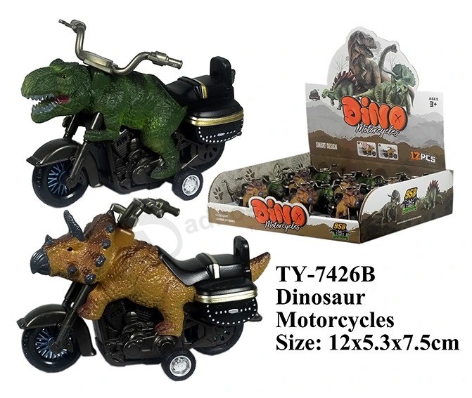 Hot Toys Funny Toy Car Dinosaur Motorcycles Size: 12*5.3*7.5cm