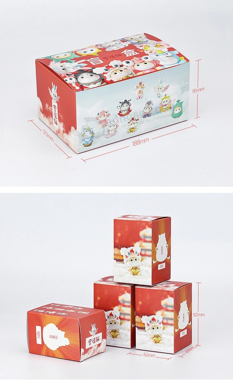 Lashbox Packaging Custom Lashbox Packaging Cajas De Carton White Cardboard Blind Packaging Boxes Mystery Box