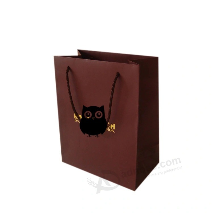 China Manufactures Small White Luxury Carrier Wedding Custom Logo Printed Paper Gift Bag with Handle