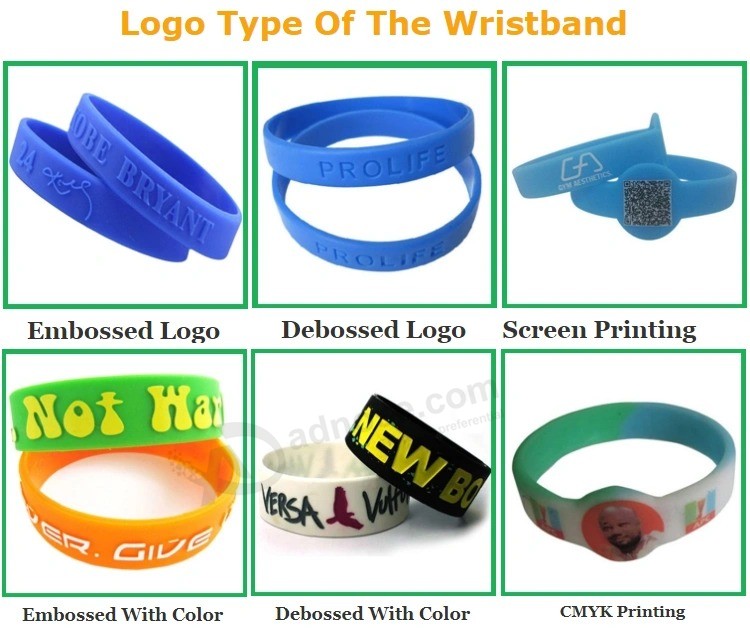 Cheap Custom Printing Logo Silicon Wristband with Cstomized Logo