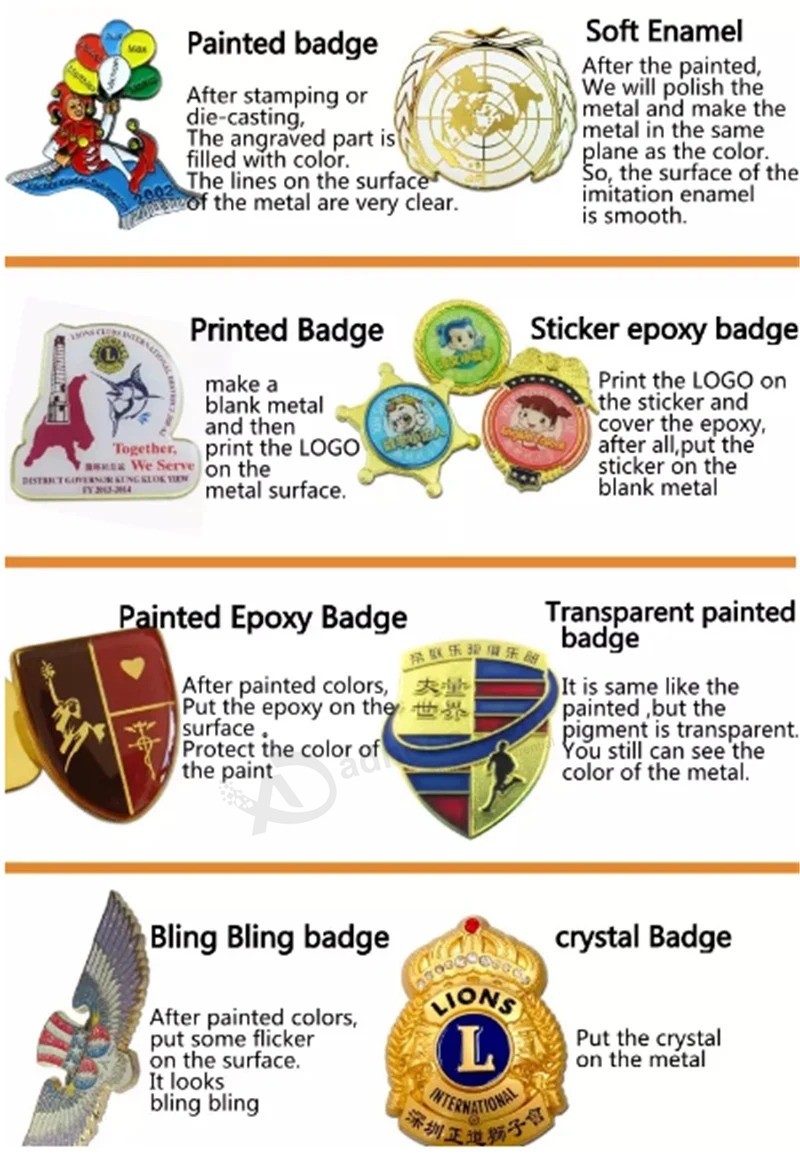 Custom Pin Enamel Badge Brooches Soft Enamel Personal Logo Lapel Pins for Gifts School