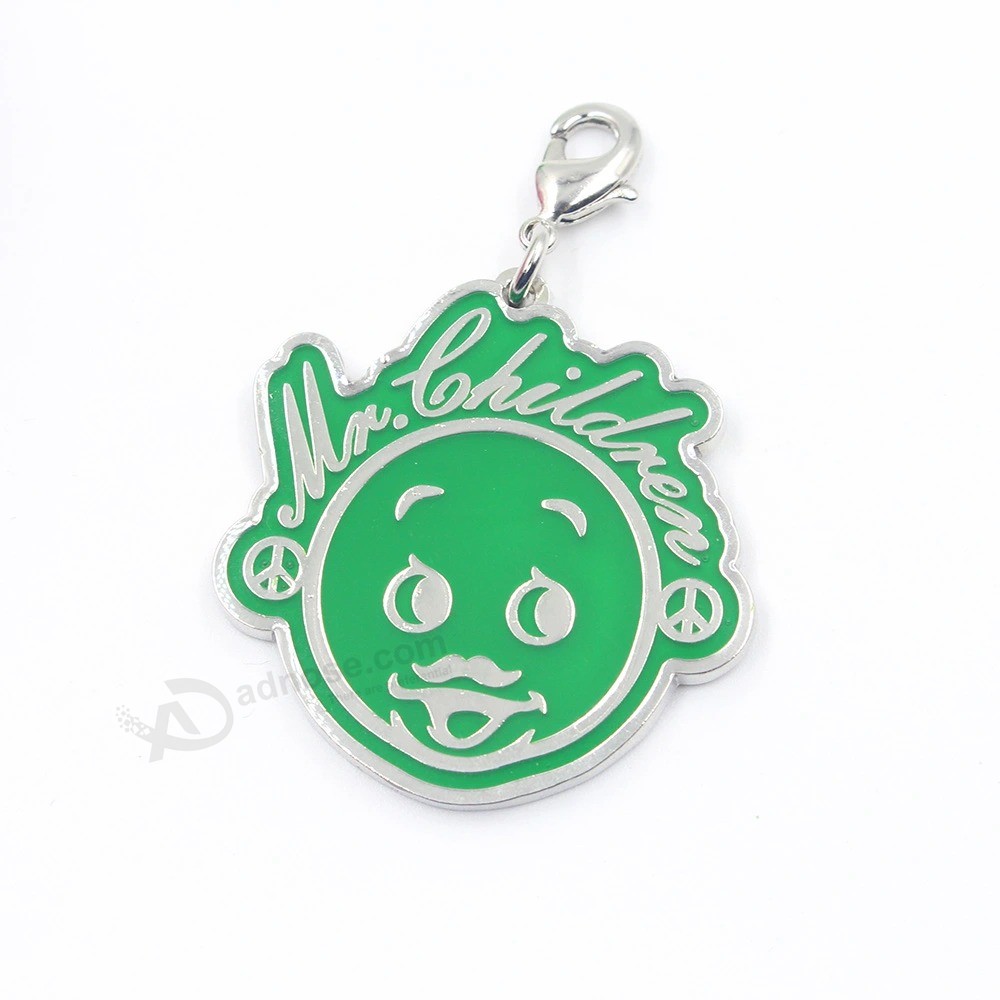 Promotion Custom Logo Enamel Pin Badges Green Imitation Pin
