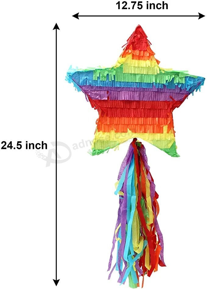 Cinco De Mayo Star Pinata Fiesta Party Supply for Fiesta Taco Party, Luau Event Photo Props, Mexican Theme Decoration, Carnivals Festivals, Taco Tuesday Event