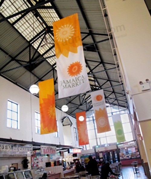 Custom High Quality Vertical Street Lamp Pole Banners For Advertising Event