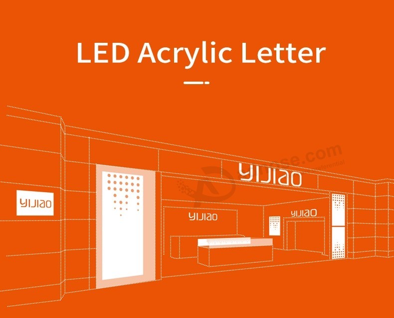 Backlit Acrylic Waterproof Letter Advertising Luminous Sign