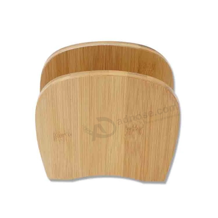 Eco-Friendly Restaurant Bamboo Napkin Holder Paper Tissue Box for Kitchen Hotel Napkin Serviette Holder