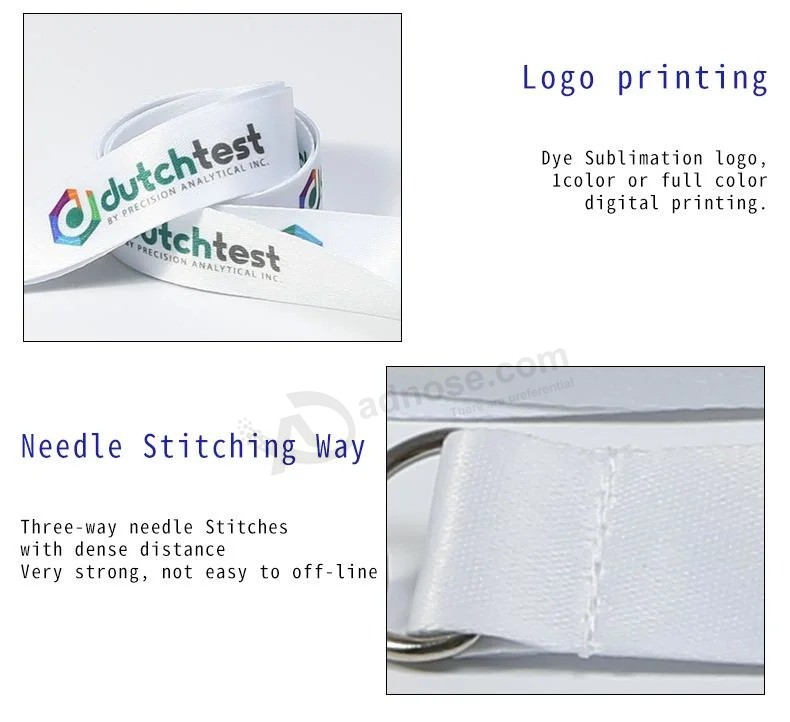 Free Design Custom Polyester Pure Cotton Nylon Tubular Length Pattern Printed Logo Lanyard Wristband