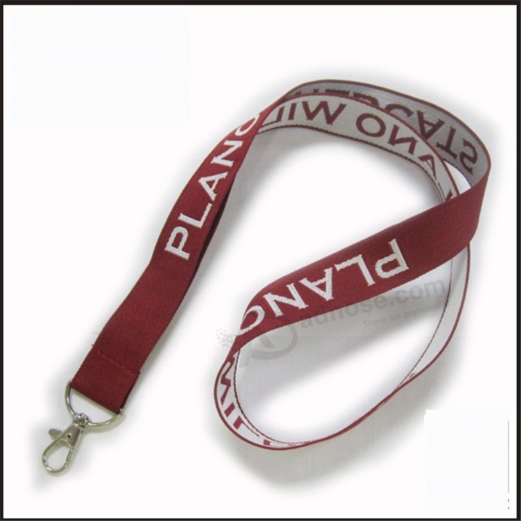 Promotion Woven/Jacquard/Embroidered Logo Custom Lanyard for Show