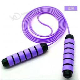 Women Adjustable Skipping Rope Wholesale Custom Logo Gym Fitness Long Handle Weighted Heavy PVC Jump Rope