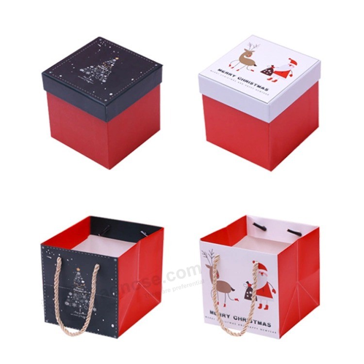 Customized Christmas Gift Box Design Luxury Logo Product Cardboard Packaging Box Set