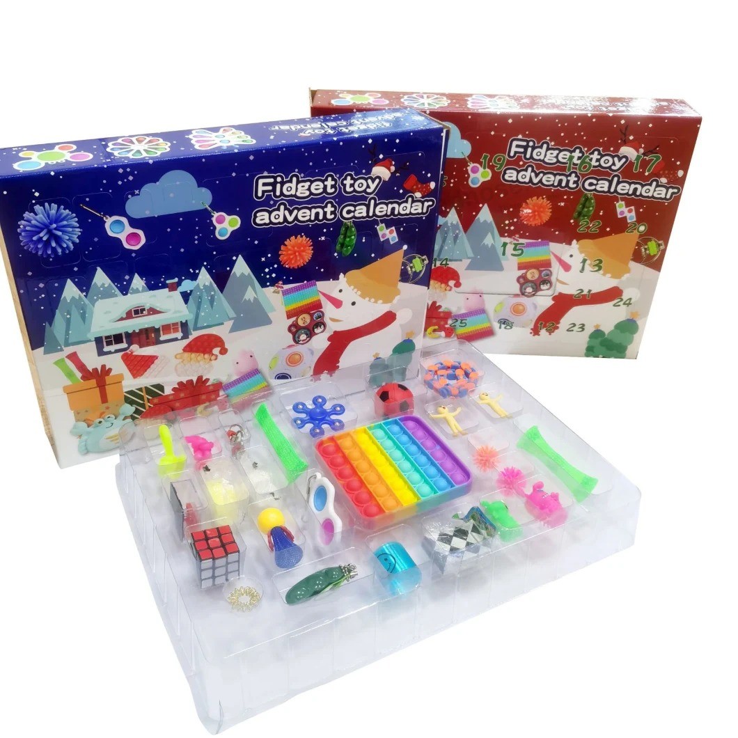 2021 Fidget Advent Calendar, Christmas Countdown Calendar Blind Box Sensory Fidget Toys Set