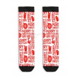 Red Christmas Tree Pattern Gift Unisex Polyester Socks