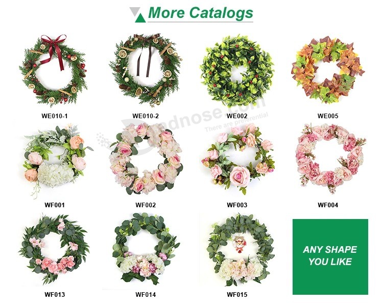 China Supply Artificial Flower Wreath Garland for Home Wall Party Decoration