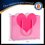 Customized Pink Love Paper Gift Bag Paper Shopping Bag