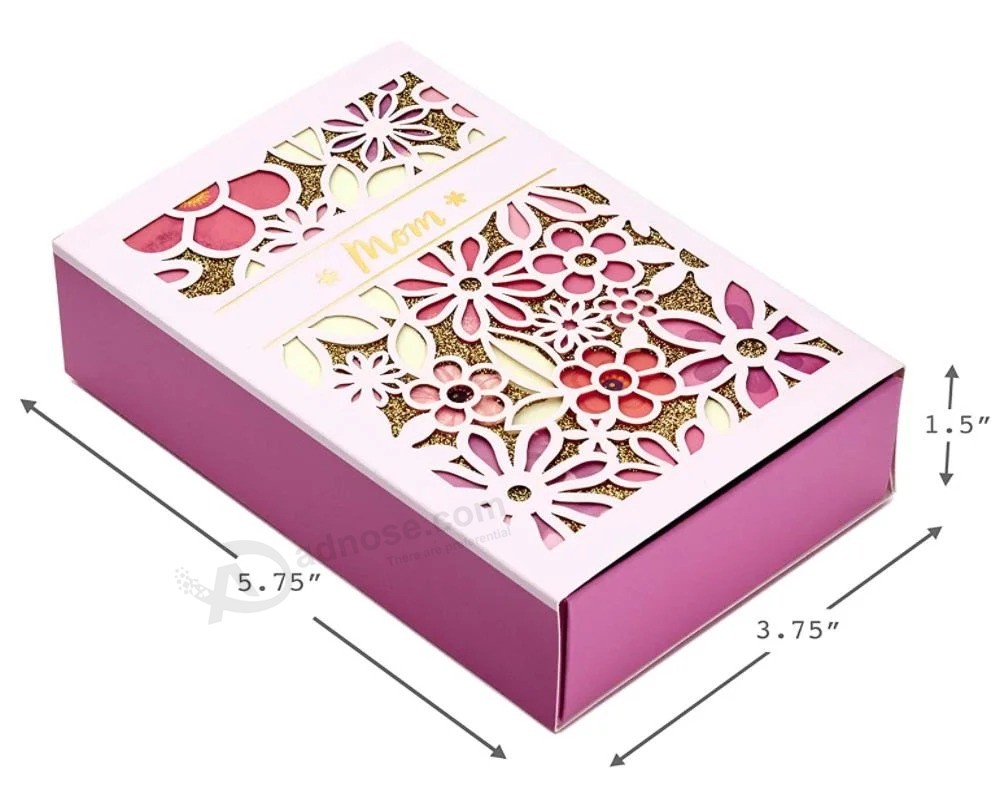 Wholesale Transparent Cmyk 4 Color Offset Printing Gift Jewelry Rectangular Paper Packaging Box
