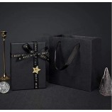 Factory Custom Black/Pink/Blue Cardboard Rectangular Gift Packing Paper Flower/Perfume/Jewelry Box