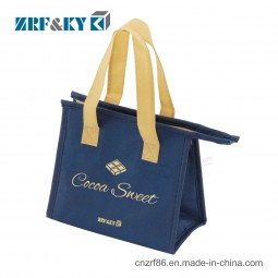 Custom Printed Non Woven Food Carry Shopping Bag with Zipper