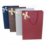 Wine Red Fancy Paper Bag Handmade Shopping Gift Bags Customized