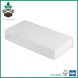White Greyboard Paper Gift Storage Packaging Box with Magnets Closure for Gift