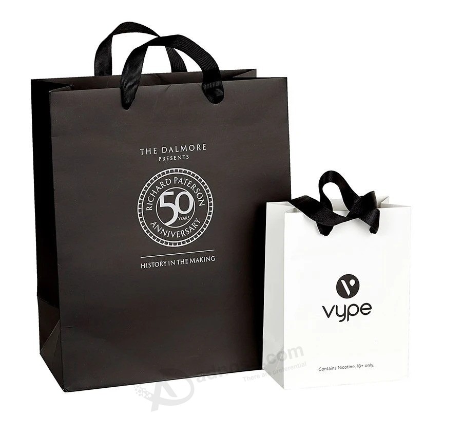 The New Custom Logo Cute Paper Bag Pink Packaging Gift Bag