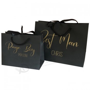 Large Size Luxury Clothes Packaging Paper Bag with Your Own Logo