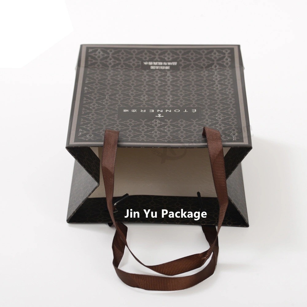 Elegant Delicate Custom Matt Paper Gift Shopping Packaging Bag