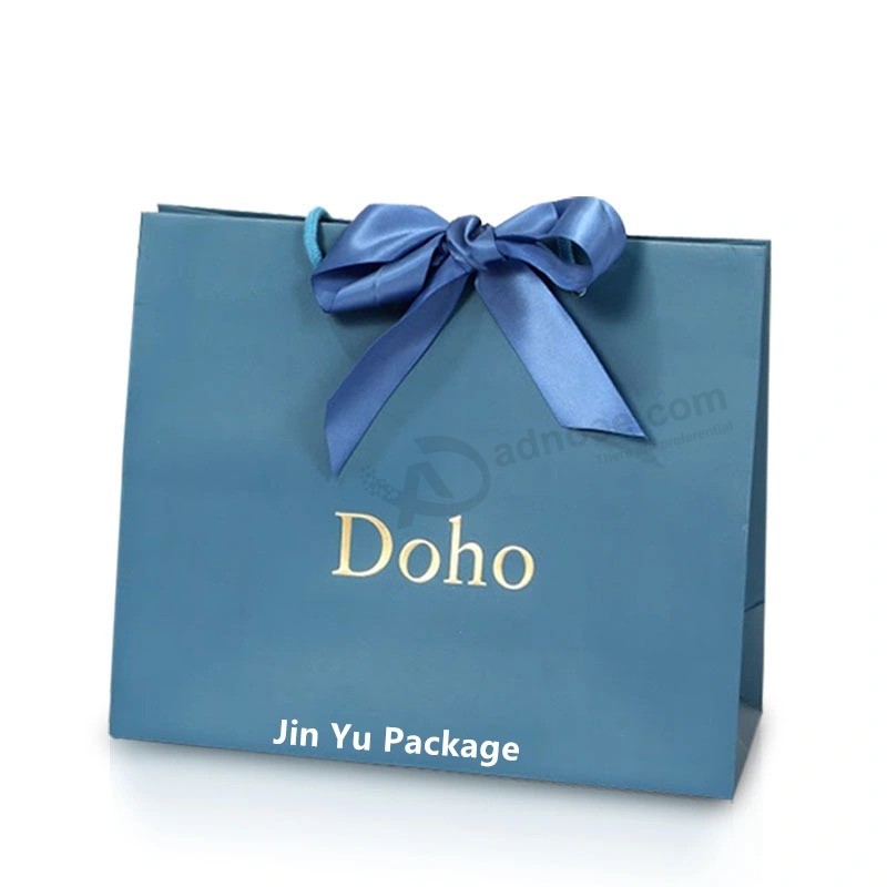 Custom Printing Recyclable Paper Gift Packing Bag Factory