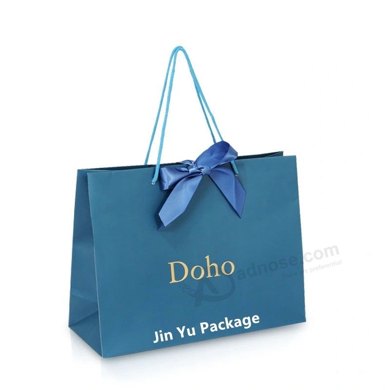 Custom Printing Recyclable Paper Gift Packing Bag Factory