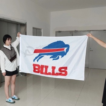 Buffalo Bills Team Flags All NFL Team Flag NFL Team Banner Factory Flag OEM ODM Flag for NFL
