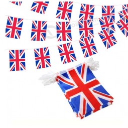 Decorative 100% Polyester Rectangle Triangle Pennant String British Uk Bunting Flag