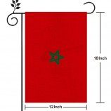 12x18In Double Sided Digital Print Morocco Burlap Garden Yard Flag For Outdoor Decoration