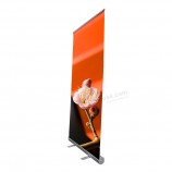 Factory supply slim base pull up roll ups banner display standee with customized printing