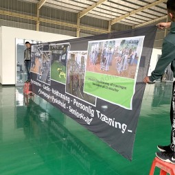 Custom outdoor advertising mesh fabric pvc vinyl print banner for promotion