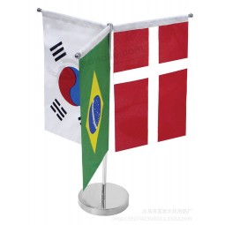 Office flagpoles custom mini desktop flag for table